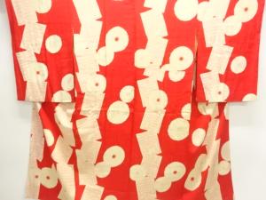 アンティーク　錦紗菊に寿模様長襦袢